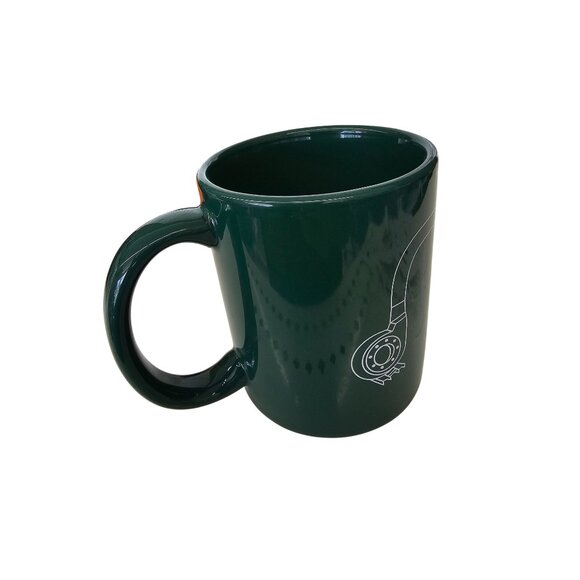 Troyer Machine Millersburg Ohio Green Ceramic Coffee Mug 2002 - Picture 4 of 5
